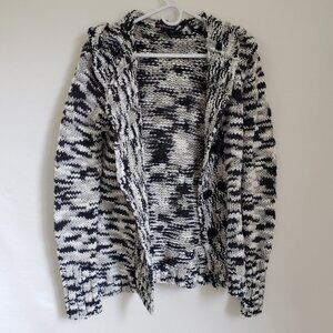 TAKEOUT Knit Double Breasted Button Cardigan Sweater Marled Knit Lg.